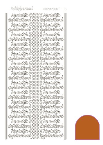 Hobbydots sticker - Mirror - Copper
