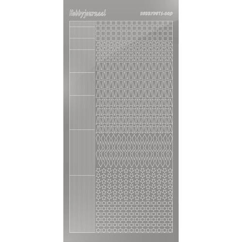 Hobbydots sticker - Mirror - Silver