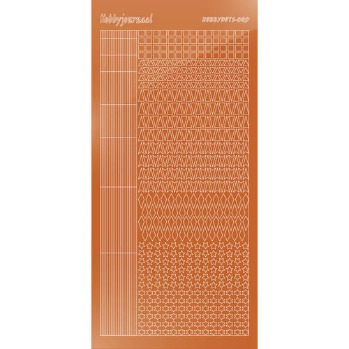 Hobbydots sticker - Mirror - Copper Hobbydots sticker - Mirror - Copper