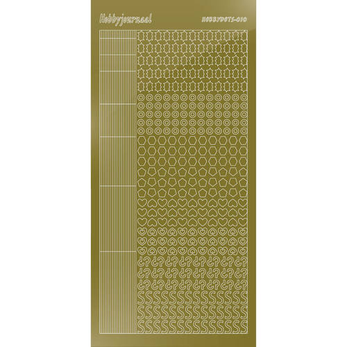 Hobbydots sticker - Mirror - Gold Hobbydots sticker - Mirror - Gold