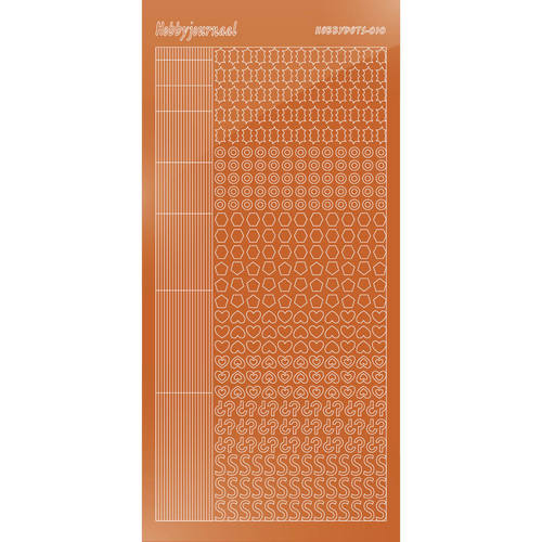 Hobbydots sticker - Mirror - Copper Hobbydots sticker - Mirror - Copper