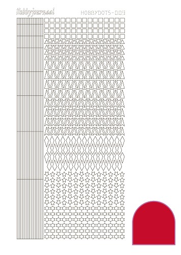Hobbydots sticker - Adhesive - Red Hobbydots sticker - Adhesive - Red