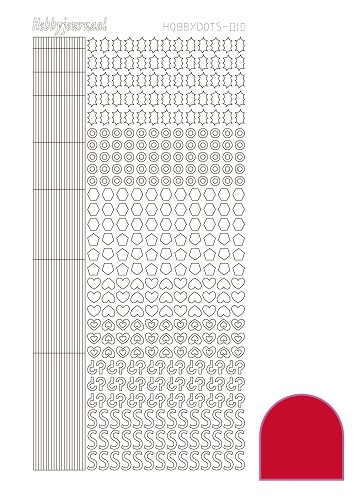 Hobbydots sticker - Adhesive - Red Hobbydots sticker - Adhesive - Red