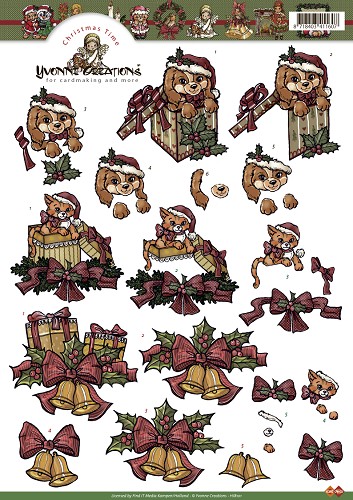 Kerstkadootjes 3D-Knipvel Yvonne Creations