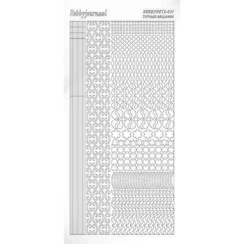 Hobbydots sticker - Adhesive - White