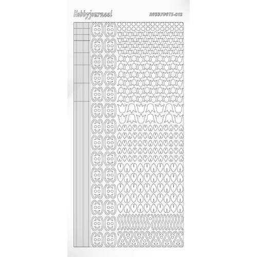 Hobbydots sticker - Adhesive - White