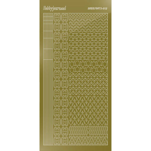 Hobbydots sticker - Mirror - Gold