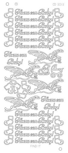 Hoera een baby - Zilver