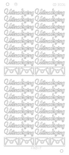 Uitnodiging platinum - Zilver Uitnodiging platinum - Zilver