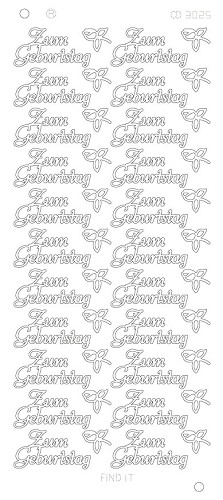 Zum Geburtstag Platinum - Silver Zum Geburtstag Platinum - Silver