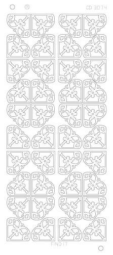 Flower Corners Platinum - Zilver Flower Corners Platinum - Zilver