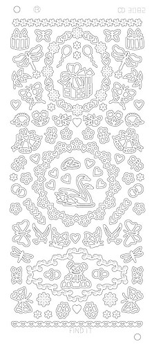 Various ornaments Platinum - Zilver