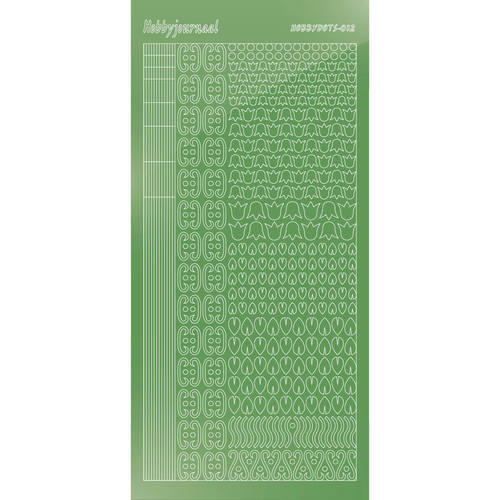 Hobbydots sticker - Mirror - Lime