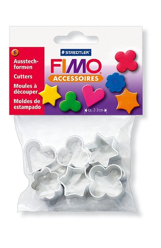 Fimo 6 metalen uitsteekvormen Fimo 6 metalen uitsteekvormen
