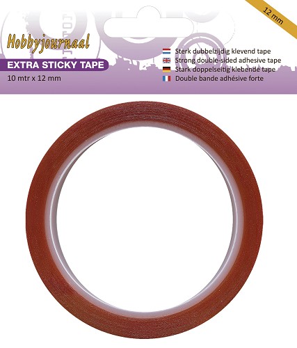 Hobbyjournaal - Extra Sticky Tape - 12 mm