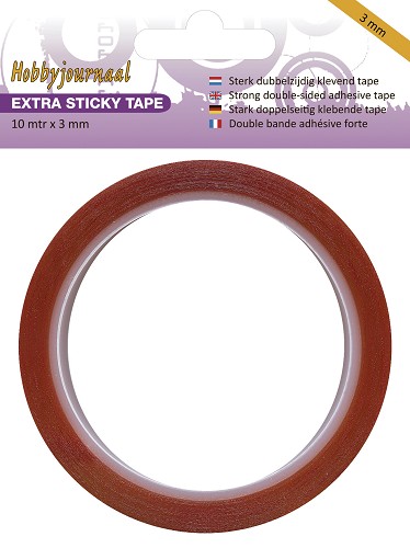 Hobbyjournaal - Extra Sticky Tape - 3 mm