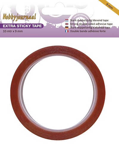 Hobbyjournaal - Extra Sticky Tape - 9 mm