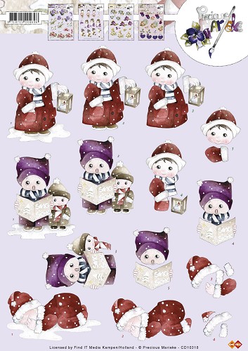 Nr. 1 Kerstpoppetjes 3D-Knipvel Precious Marieke Nr. 1 Kerstpoppetjes 3D-Knipvel Precious Marieke