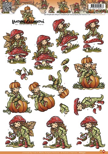 Herfst 3D-Knipvel Yvonne Creations