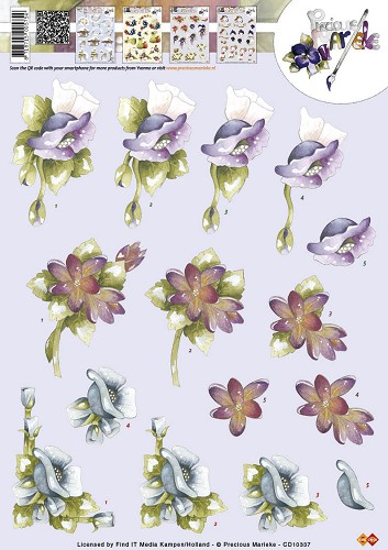 Nr. 5 Bloemen 3D-Knipvel Precious Marieke Nr. 5 Bloemen 3D-Knipvel Precious Marieke
