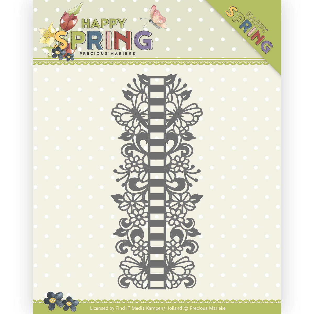 Dies - Precious Marieke - Happy Spring - Ribbon Border