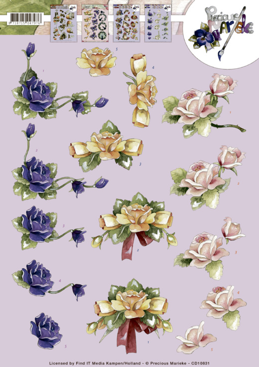 Nr. 1 Roses 3D-Knipvel Precious Marieke Nr. 1 Roses 3D-Knipvel Precious Marieke