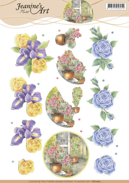 3D Knipvel - Jeanines Art - Always Flowers 3D Knipvel - Jeanines Art - Always Flowers