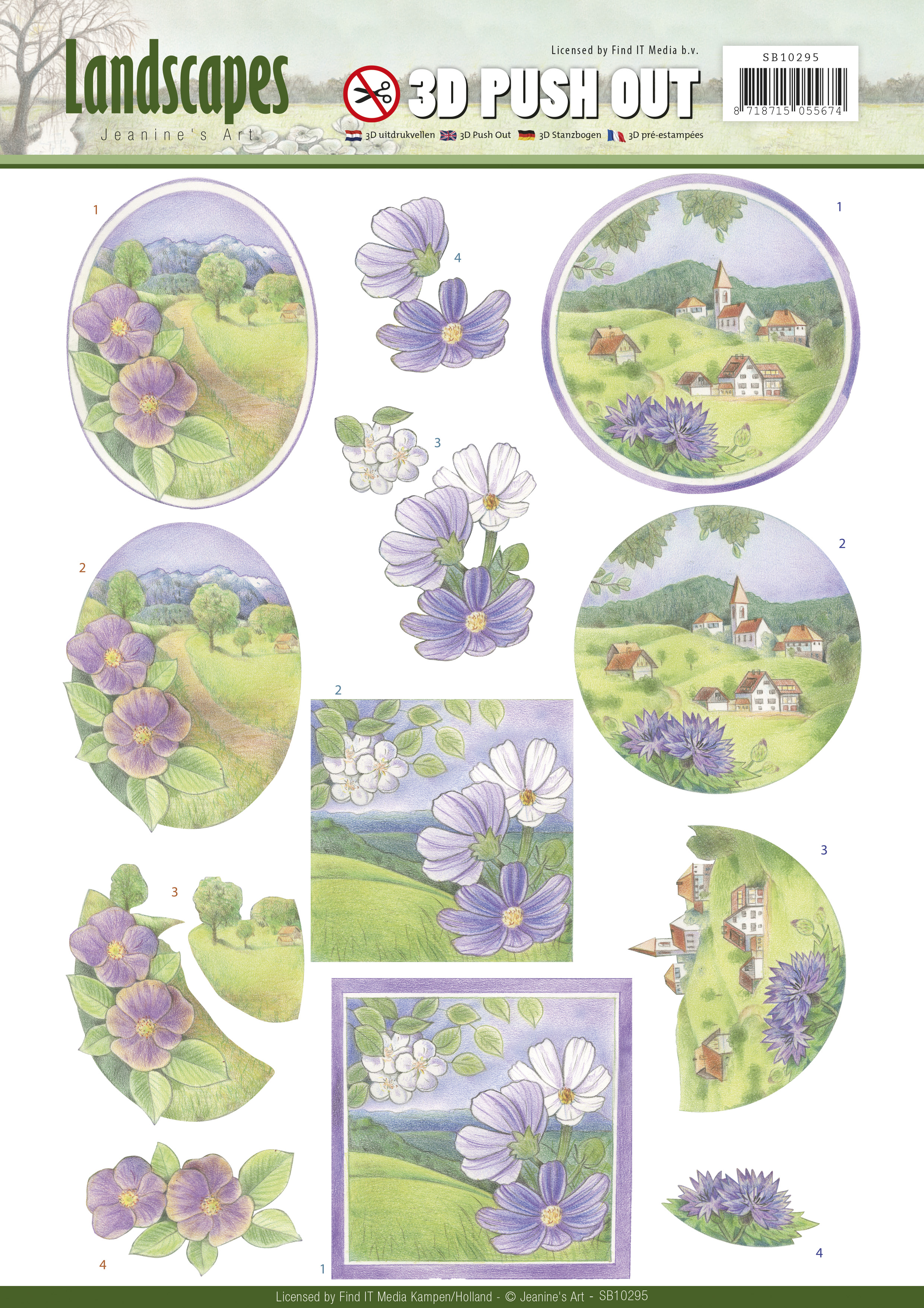 Spring - Landscapes 3D-Push-Out Jeanine's Art Spring - Landscapes 3D-Push-Out Jeanine's Art