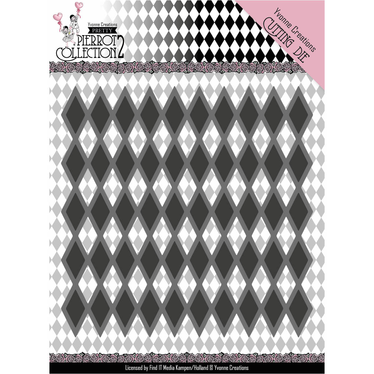 Diamond Pattern - Pretty Pierrot 2 - Snijmal - Yvonne Creations Diamond Pattern - Pretty Pierrot 2 - Snijmal - Yvonne Creations