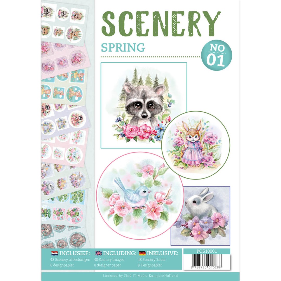 Nr. 1 Spring Scenery 3D Push-Out Book Nr. 1 Spring Scenery 3D Push-Out Book