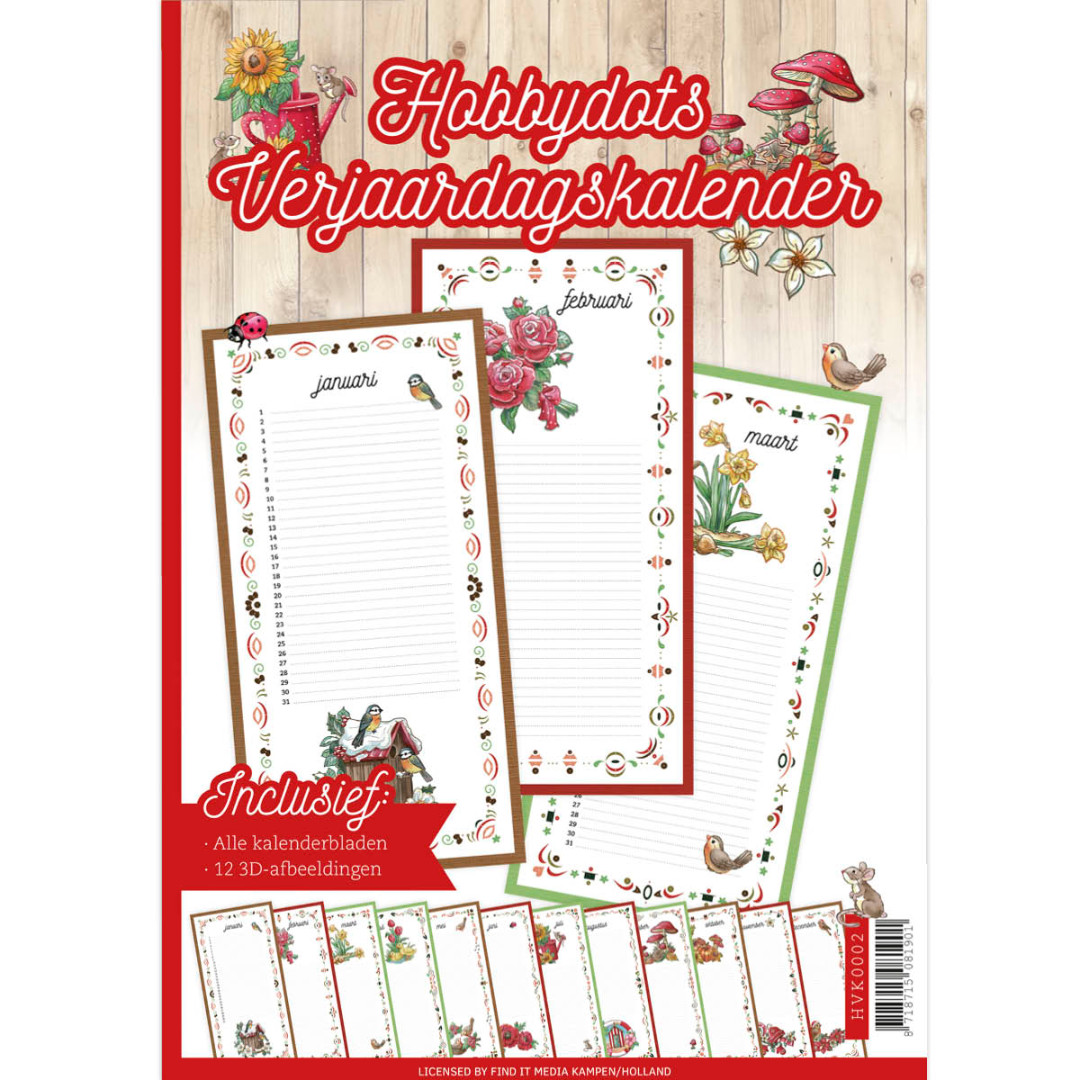 Hobbydots Birthday calendar 2 Hobbydots Birthday calendar 2