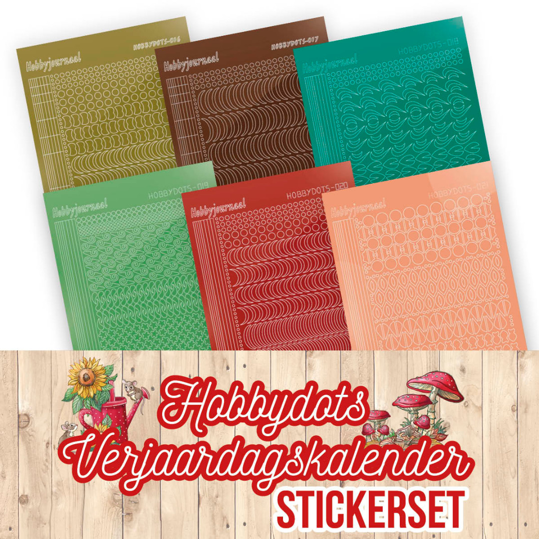 Hobbydots Birthday calendar 2 Stickerset Hobbydots Birthday calendar 2 Stickerset