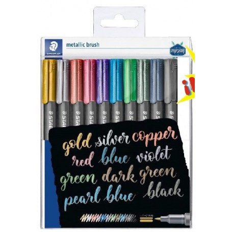 10 Metallic Brush Set 10 Metallic Brush Set