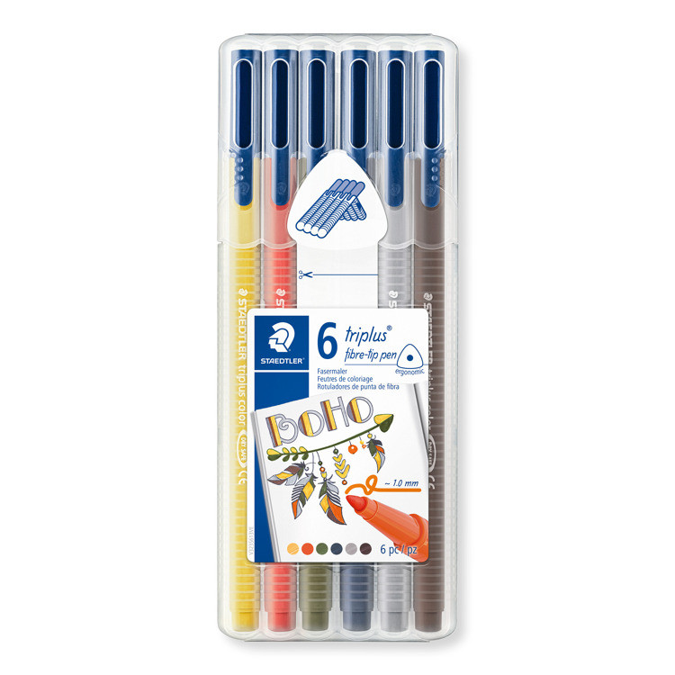 triplus color kleurstift - Box 6 st boho colours triplus color kleurstift - Box 6 st boho colours