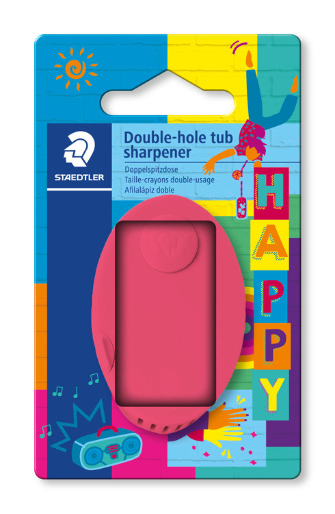 Slijper ovaal potje, dubbel - blister happy