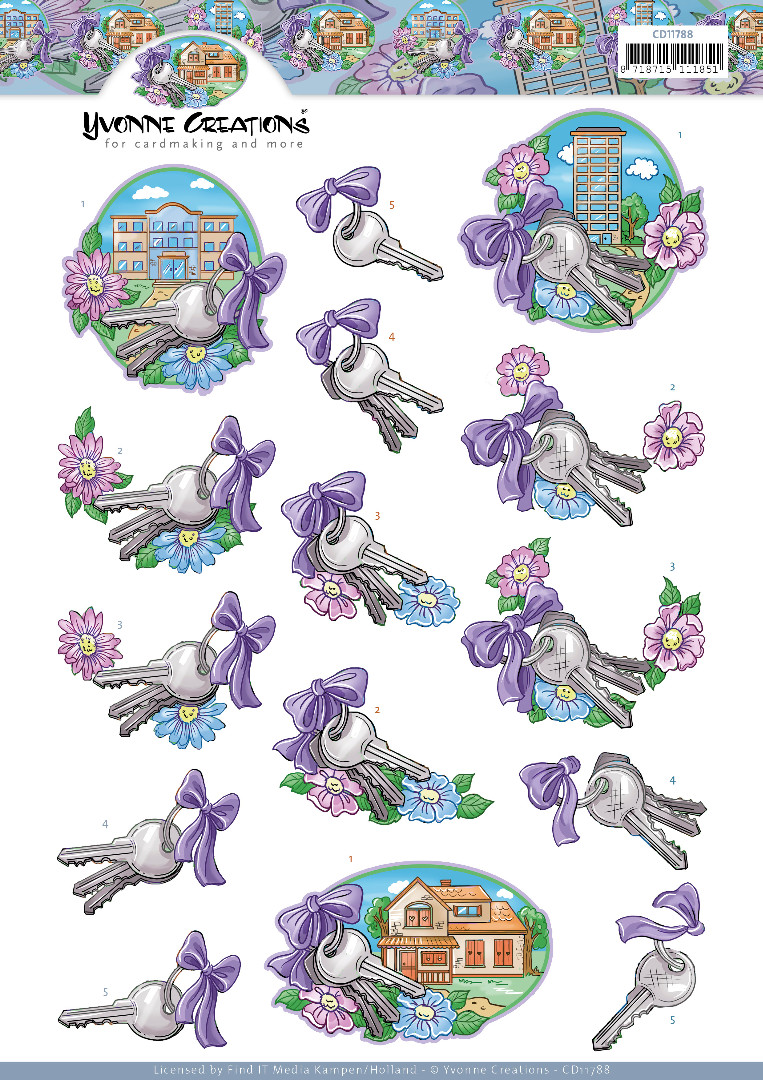 3D Cutting Sheet - Yvonne Creations - New House 3D Cutting Sheet - Yvonne Creations - New House