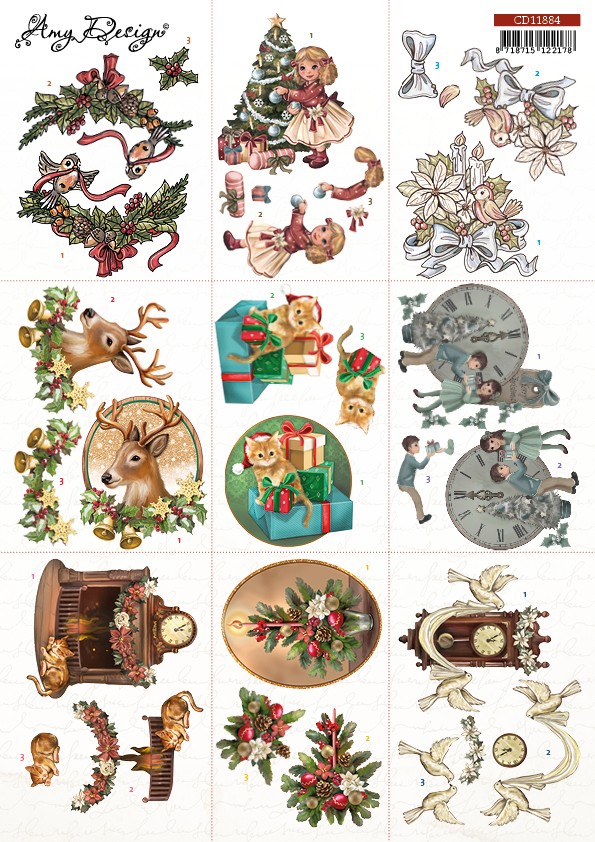 3D Cutting Sheets - Amy Design - Christmas Mini 1