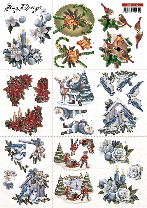 3D Cutting Sheets - Amy Design - Christmas Mini 4