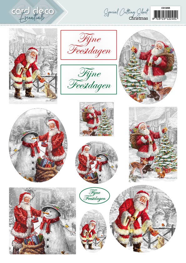 Scenery Cutting Sheets - Card Deco Essentials - Christmas - Dutch