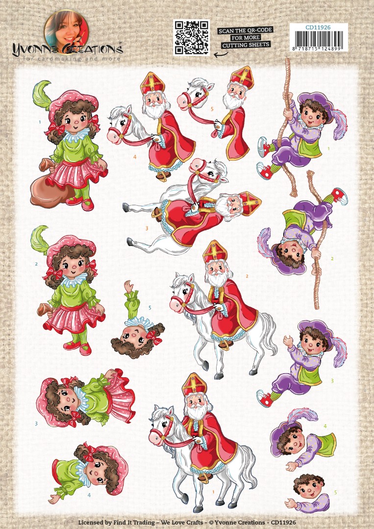 3D Cutting Sheet - Yvonne Creations - Daar wordt aan de deur geklopt 3D Cutting Sheet - Yvonne Creations - Daar wordt aan de deur geklopt
