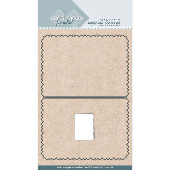 Card Deco Essentials Cutting Dies:  Frame Card Serrated Edge A5