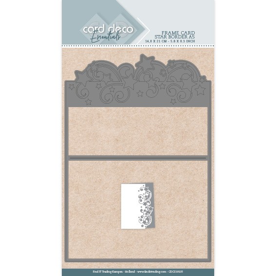 Card Deco Essentials Frame Dies - Star Border - A5 Card Deco Essentials Frame Dies - Star Border - A5