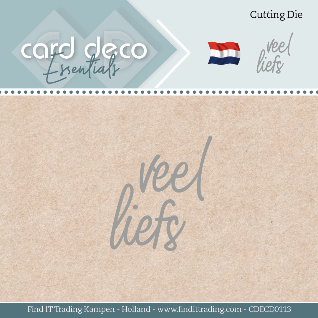 Card Deco Essentials - Dies - Veel liefs Card Deco Essentials - Dies - Veel liefs