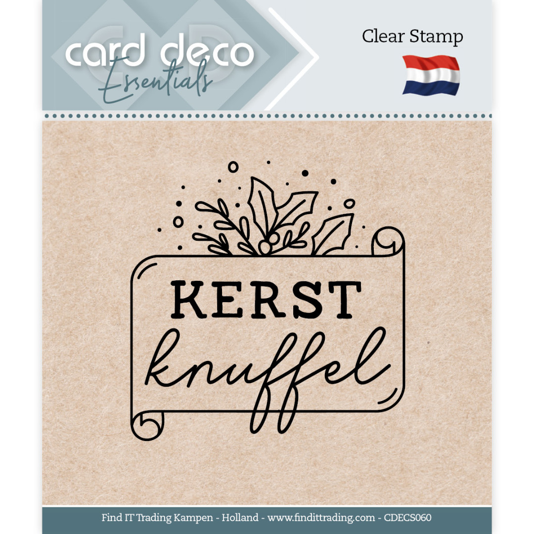 Card Deco Essentials - Clear Stamps - Kerst knuffel Card Deco Essentials - Clear Stamps - Kerst knuffel