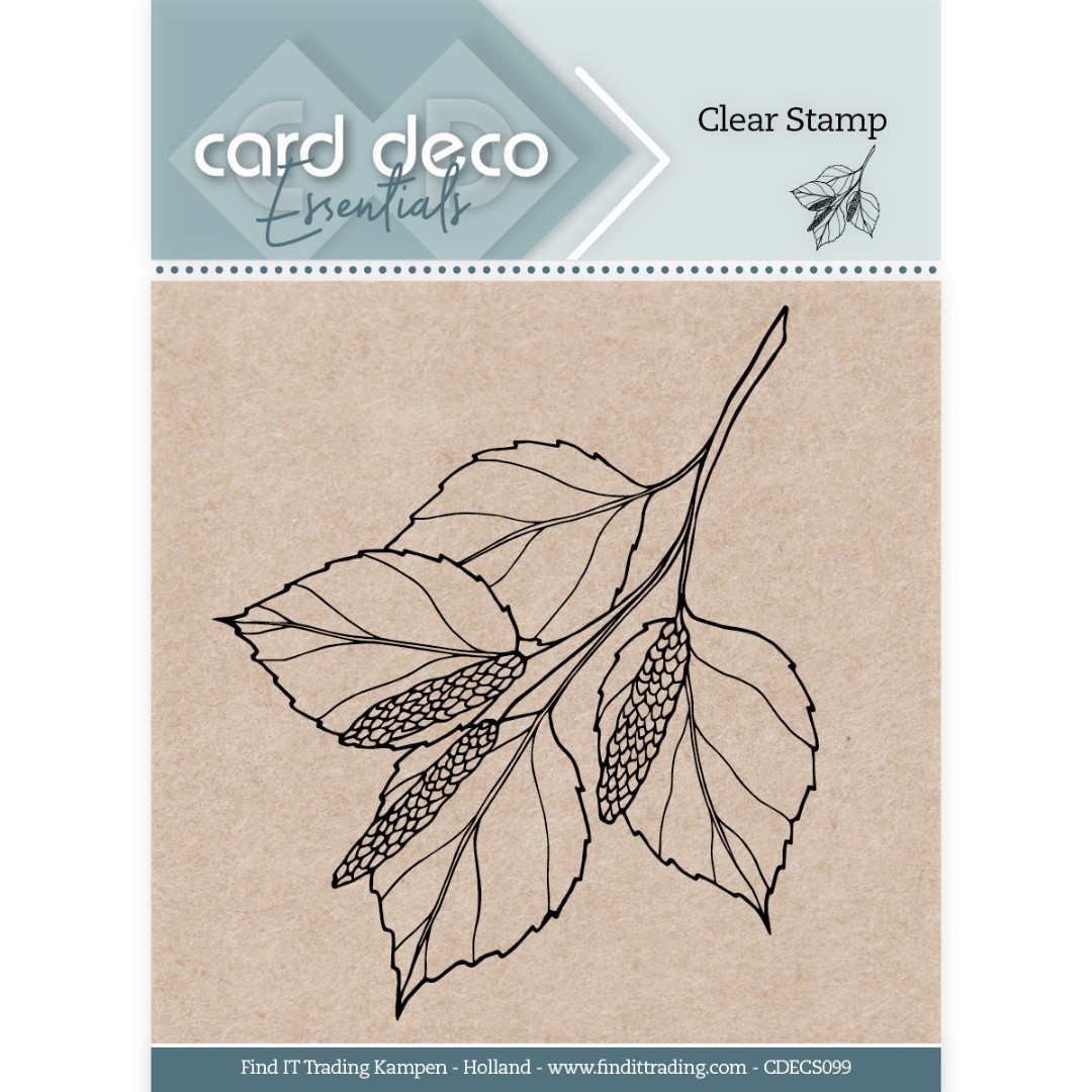 Card Deco Essentials Clear Stamps - Birch Leaf Card Deco Essentials Clear Stamps - Birch Leaf
