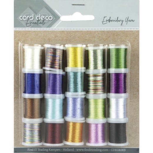 Card Deco Essentials - Embroidery yarn mix 03 Card Deco Essentials - Embroidery yarn mix 03