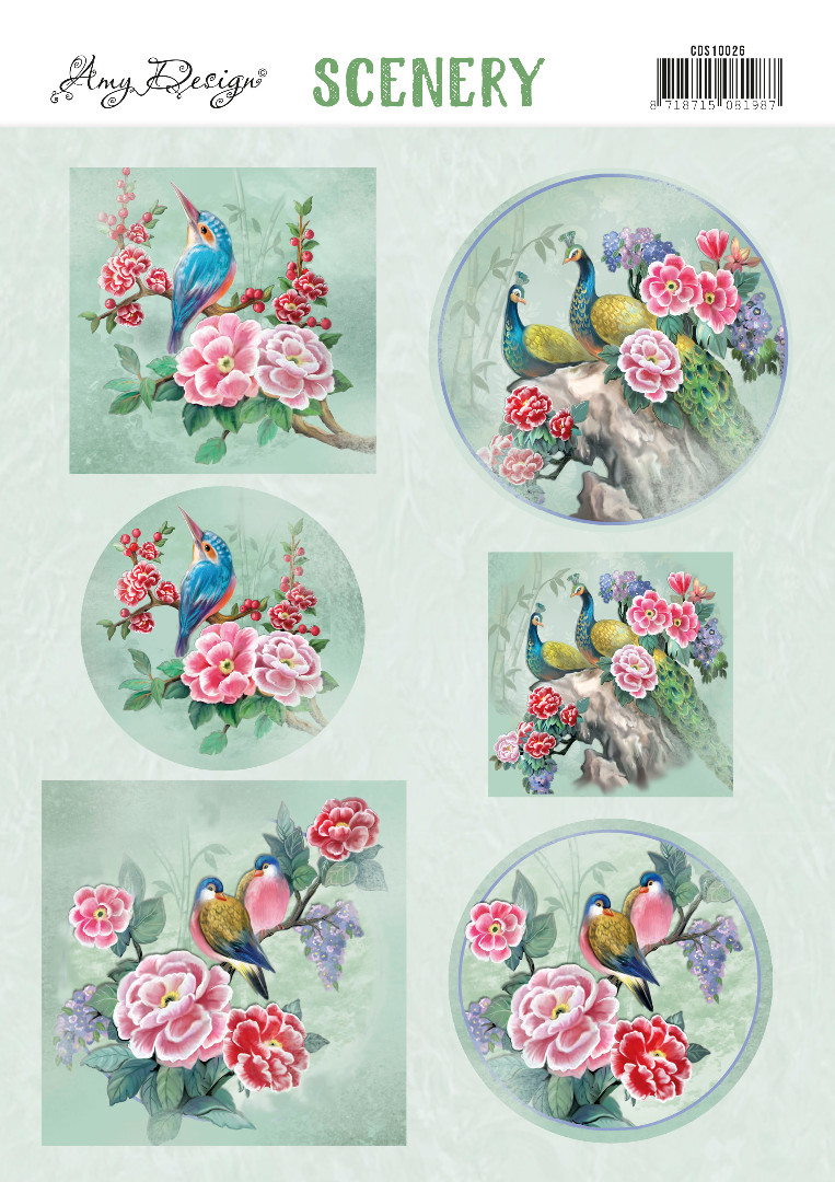Push Out Scenery - Amy Design - Aquarella - Birds
