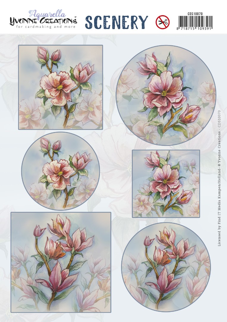 Push Out Scenery - Yvonne Creations - Aquarella - Magnolia
