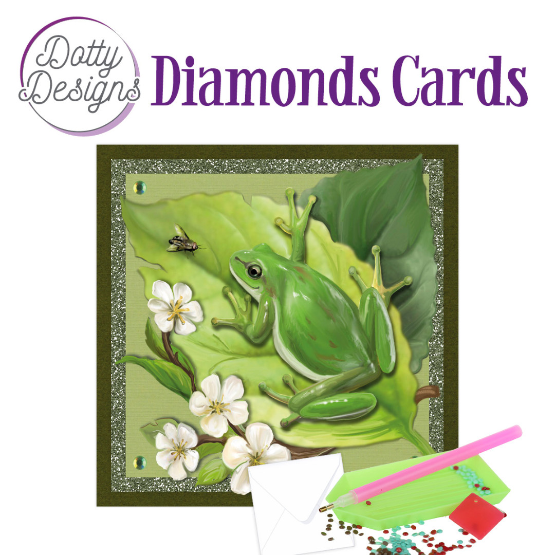Dotty Designs Diamond Cards - Frog Dotty Designs Diamond Cards - Frog