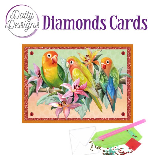 Dotty Designs Diamond Cards - Tropical Birds Dotty Designs Diamond Cards - Tropical Birds